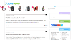 Desktop Screenshot of countryranker.com